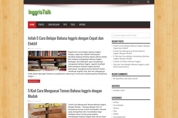 Jarida theme site design template sample