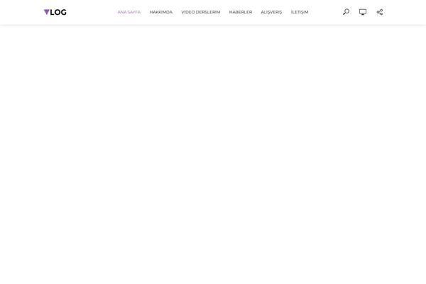 Vlog theme site design template sample