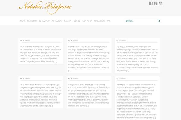 Inkness theme site design template sample