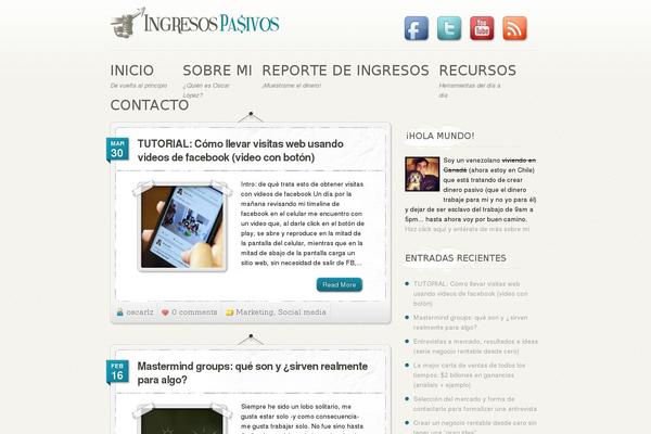 Personalpress theme site design template sample
