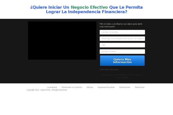 Site using Ultimate Landing Page and Coming Soon Page plugin