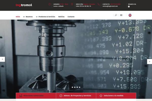 Industrialist theme site design template sample