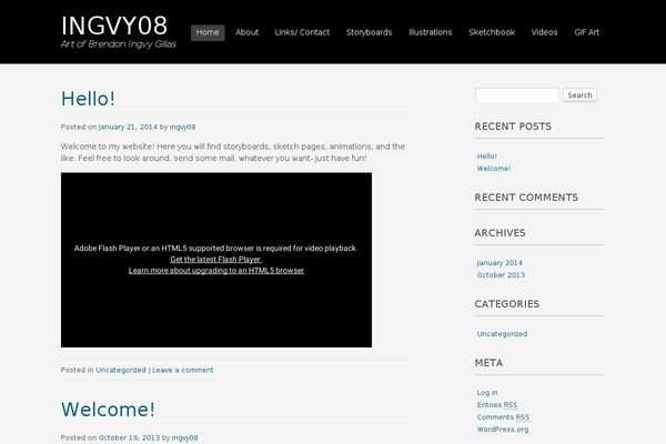 Portfolio Press theme site design template sample