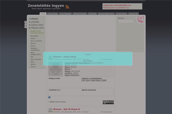 Site using Dewplayer-flash-mp3-player plugin