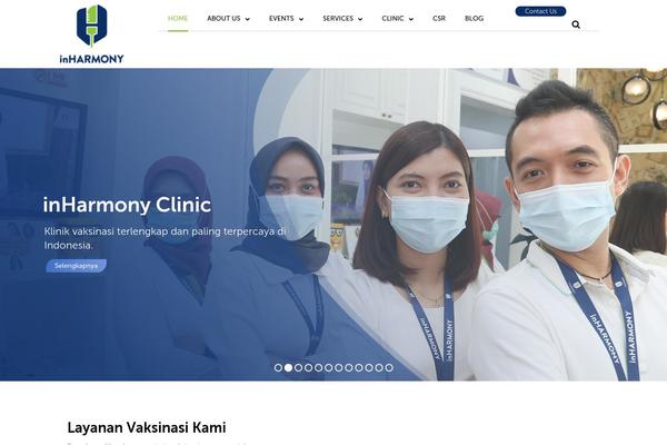 Inharmony theme site design template sample