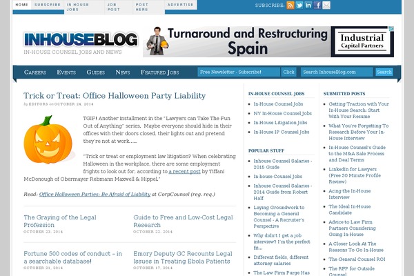 inhouseblog.com site used Ihb-theme