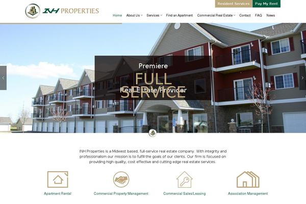 Realty theme site design template sample
