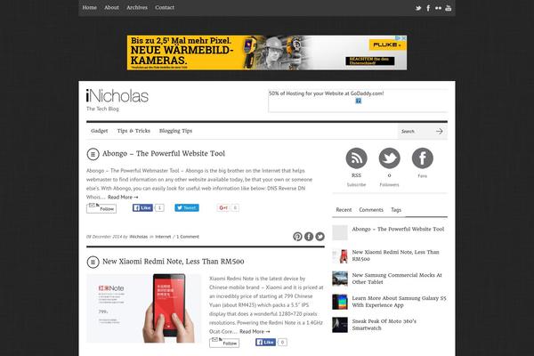 Brennuis theme site design template sample