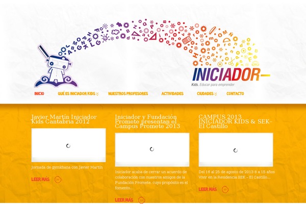 Kids theme site design template sample
