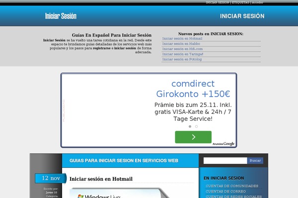 iniciarsesion.org site used T7-light