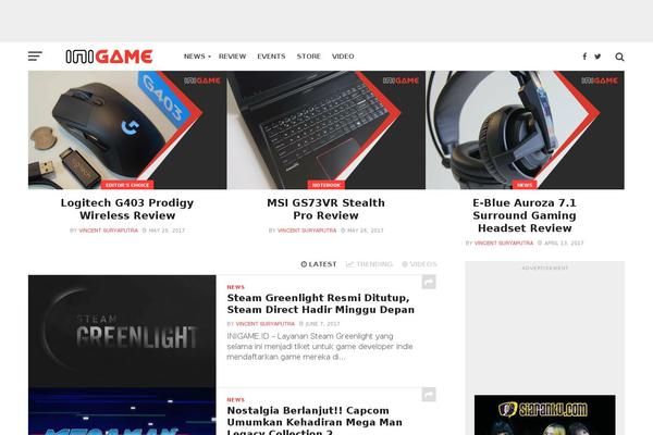 Click-mag theme site design template sample