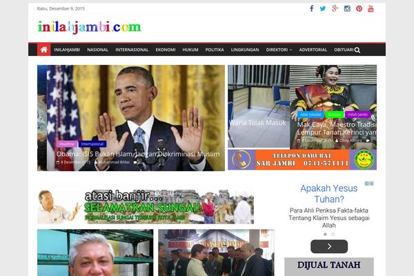 HardNews theme site design template sample