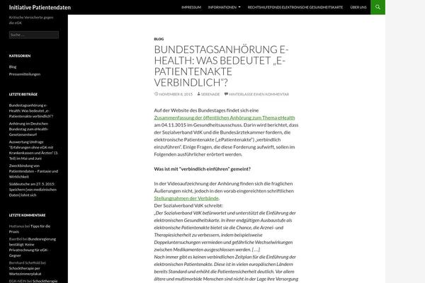 Twenty Fourteen theme site design template sample