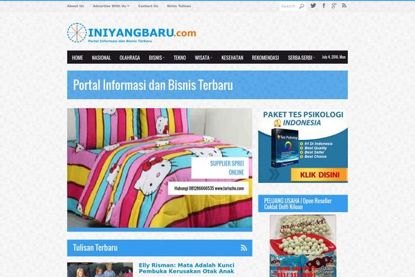 Algarida theme site design template sample