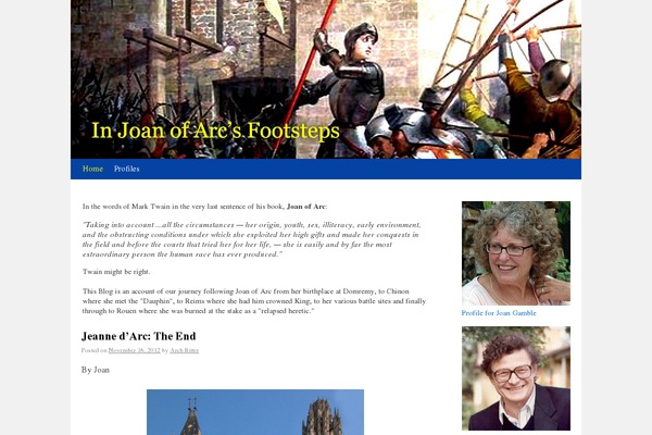 Arch theme site design template sample