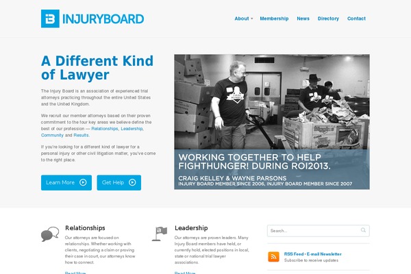 Biznizz theme site design template sample
