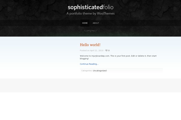 Sophisticatedfolio theme site design template sample