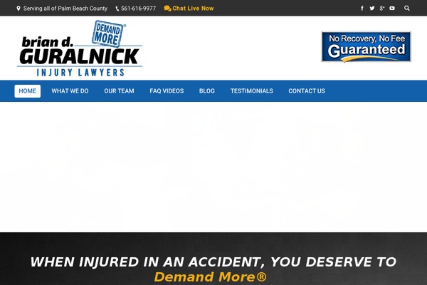 injury theme websites examples