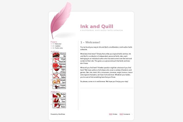 Tickled-pink theme site design template sample