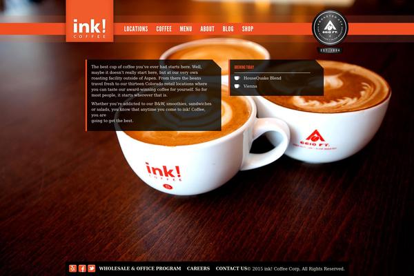 Ink theme site design template sample