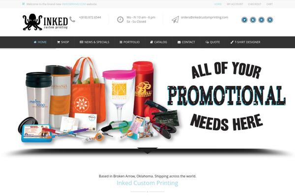 Opus theme site design template sample