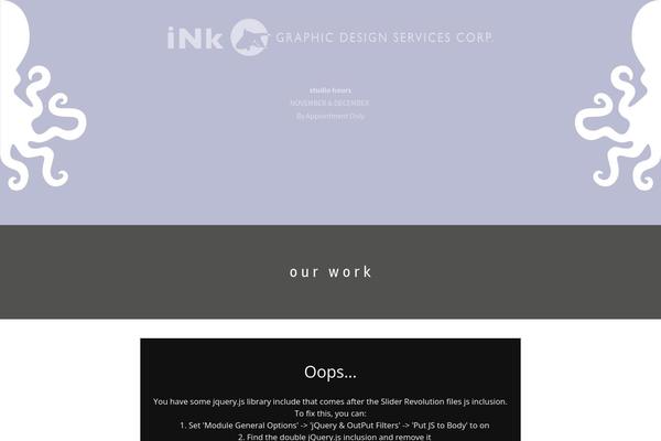 Infinite theme site design template sample