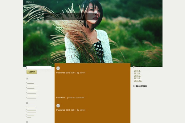 Harvest theme site design template sample