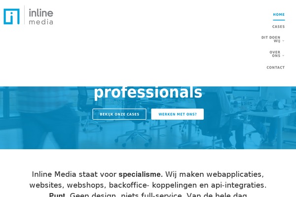 inLine theme site design template sample