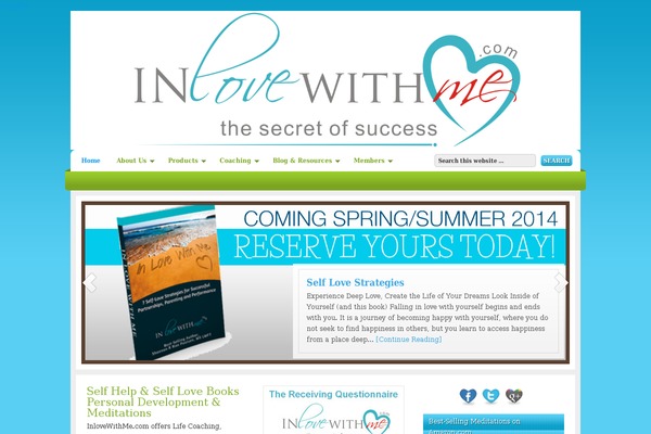 Serenity theme site design template sample
