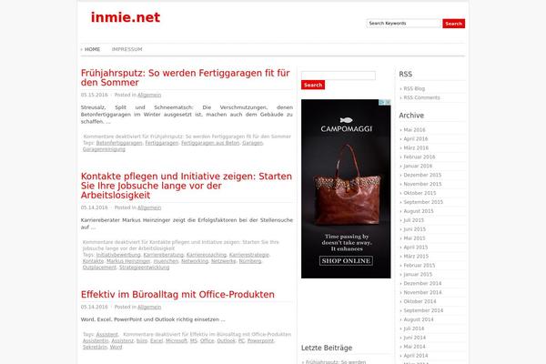 ADSimple theme site design template sample