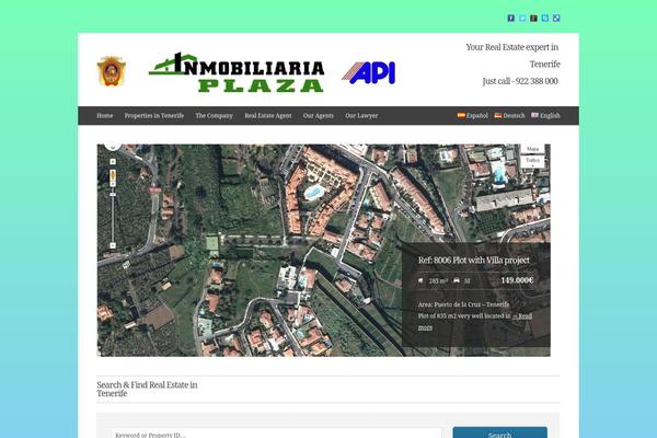 inmobiliaria-plaza.com site used Wpcasa