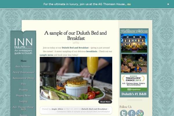 Memoir theme site design template sample
