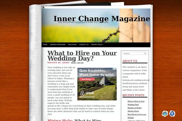 Fresh Ink Magazine theme site design template sample