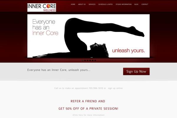 inFocus theme site design template sample