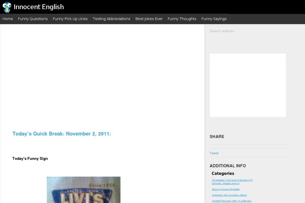 innocentenglish.com site used Susty-master