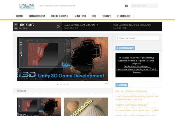 LMS theme site design template sample