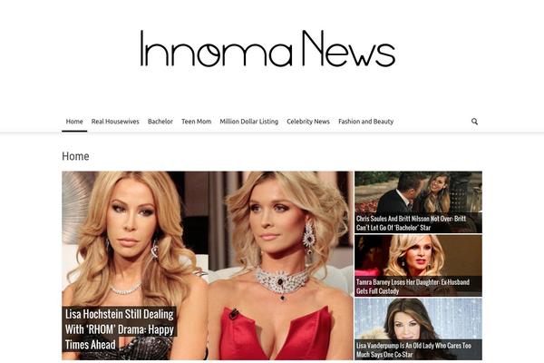 Newspaper theme site design template sample