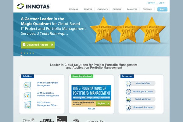 innotas.com site used Planview-wp-theme