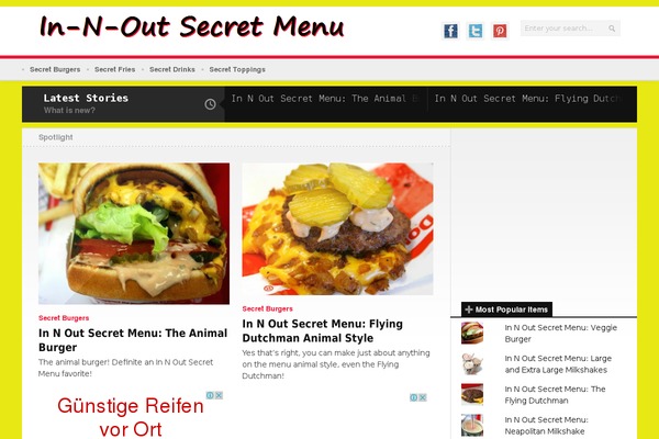 innoutsecretmenu.net site used Newsroom v1.3