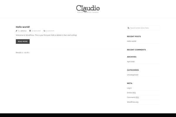 Coller theme site design template sample