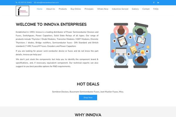 innovaenterprises.co.in site used Innova-themes