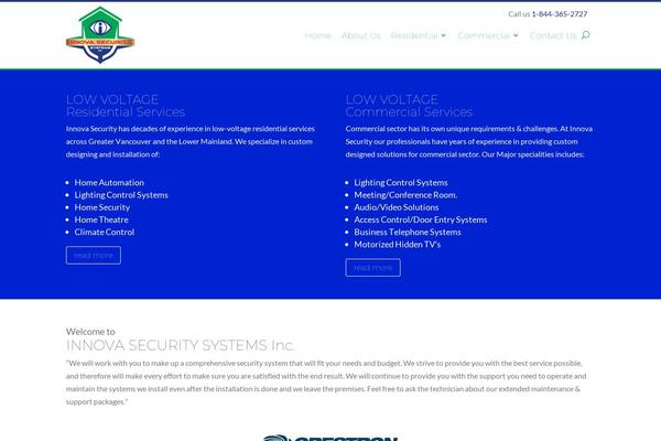 Innova theme site design template sample