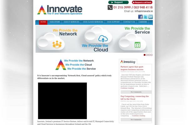 Innovative theme site design template sample