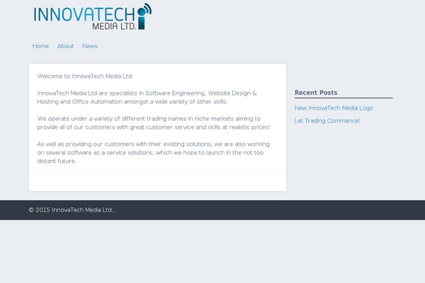 Innovate theme site design template sample
