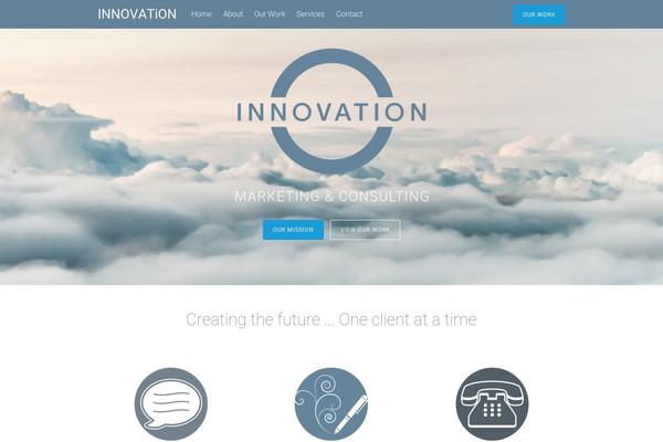 Tesseract theme site design template sample