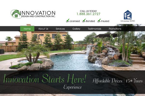 Innovation theme site design template sample