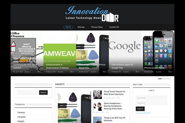 SevenMag theme site design template sample
