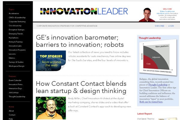 innovationleader.com site used Innovation-leader-website