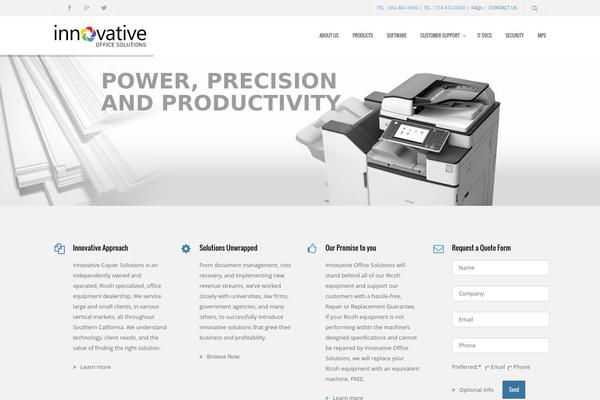 Rebound theme site design template sample