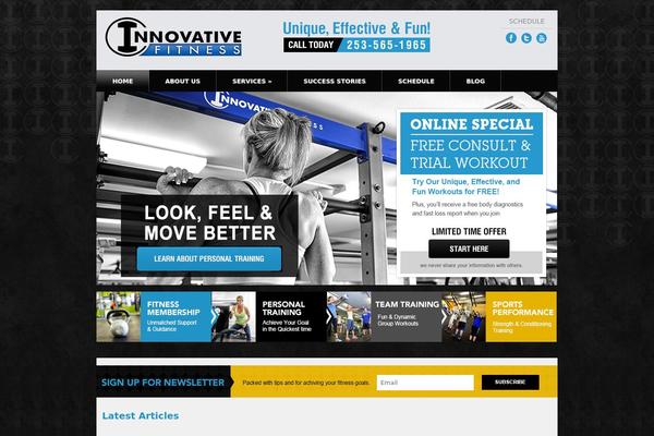Site using Featured Content Gallery plugin